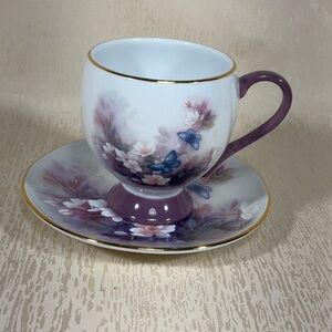 Lena Liu 'Blossoms & Butterflies'  Tea Cup & Saucer